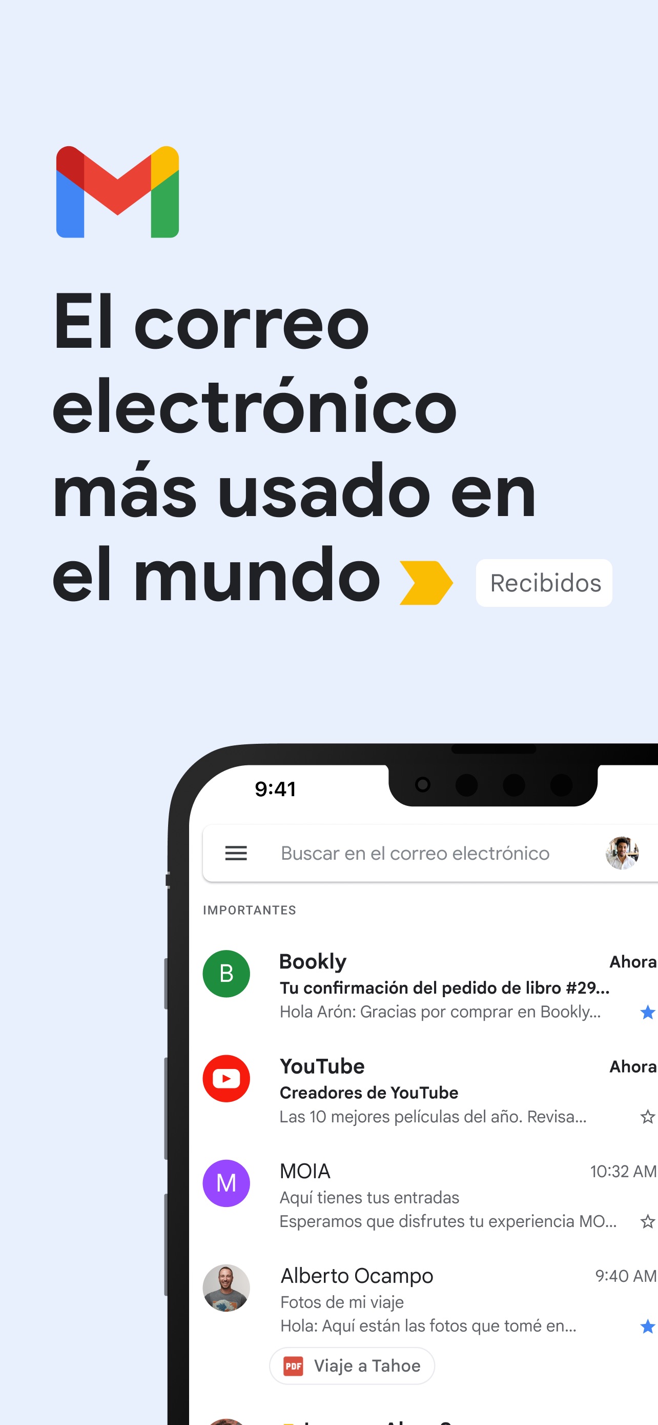 Captura de pantalla de El correo electr. de Google: Análisis Completo de la App