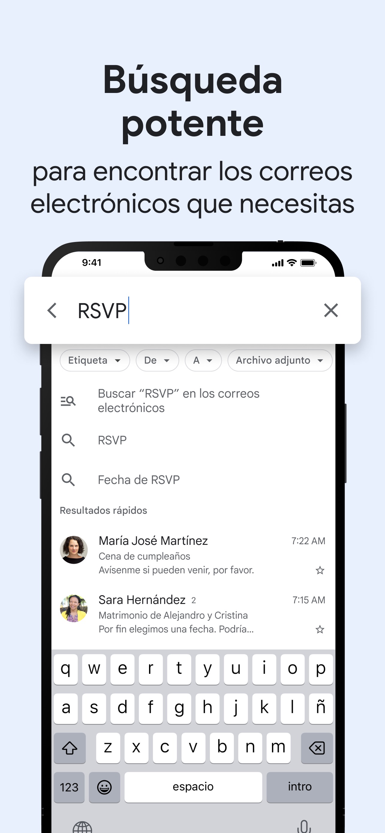 Captura de pantalla de El correo electr. de Google: Análisis Completo de la App